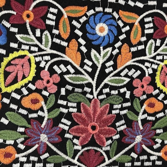 LULUS Women Mini Skirt Small Size black embroidered Don't Stop the Party A Line - Picture 10 of 12